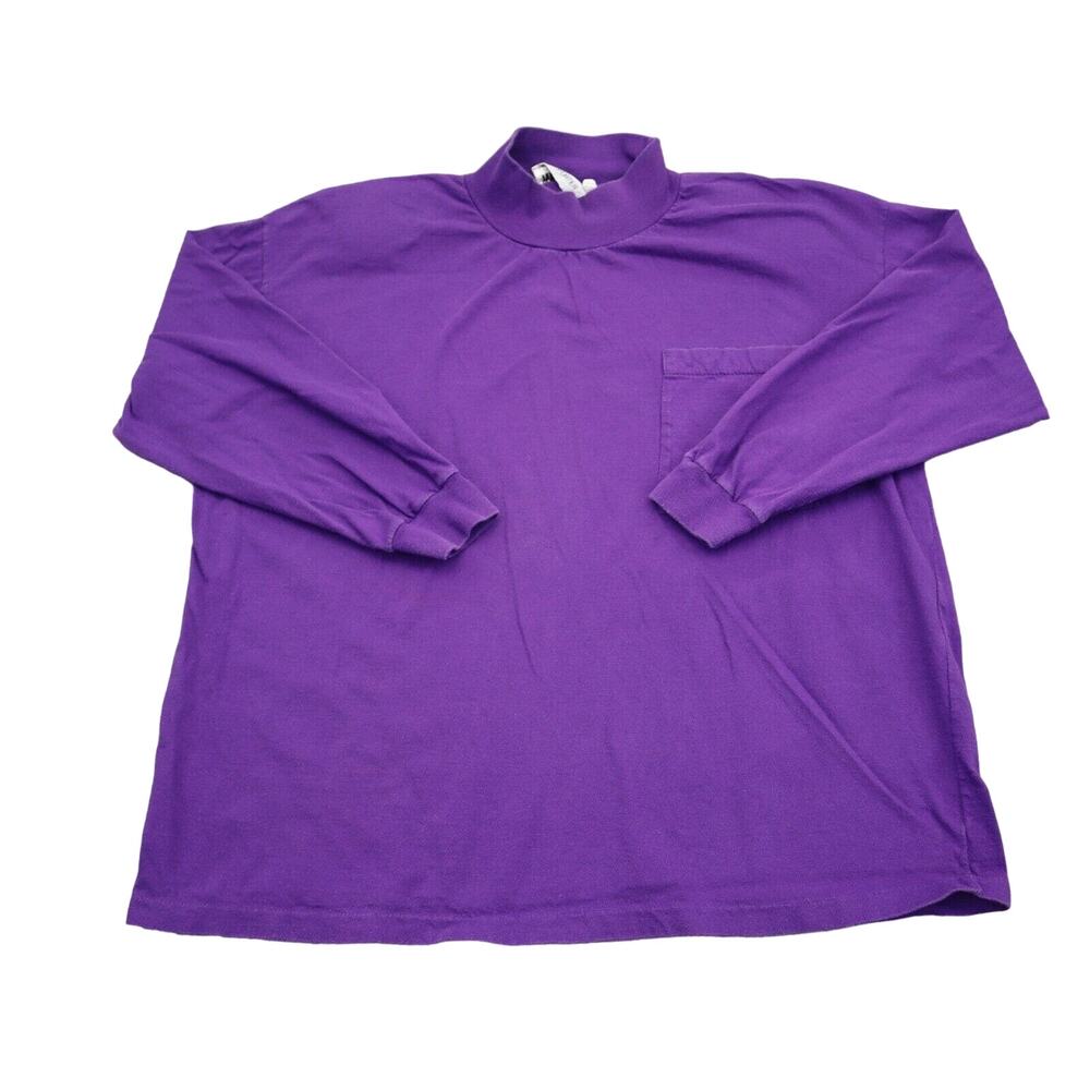 Transformer Sweatshirt Womens M Purple Long Sleeve Mock Neck Pullover Top